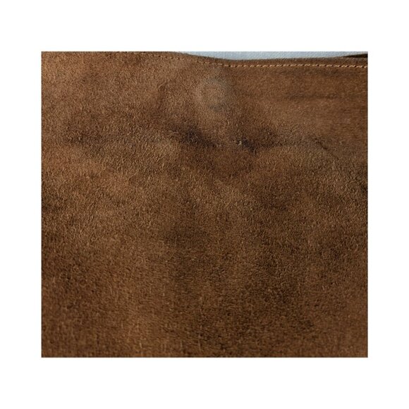 Steve Madden Tan Suede Studded Boho Western Cowgirl Fringed Shoulder Bag - Picture 10 of 12